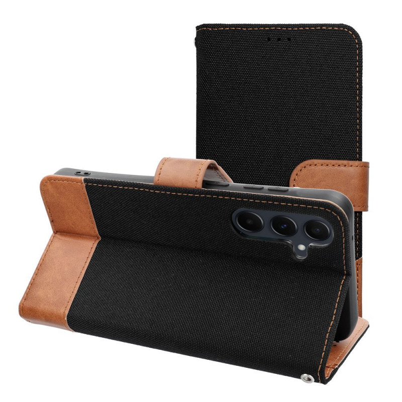 Viedtālruņa atveramais maciņš Samsung Galaxy A20E Jeans Black