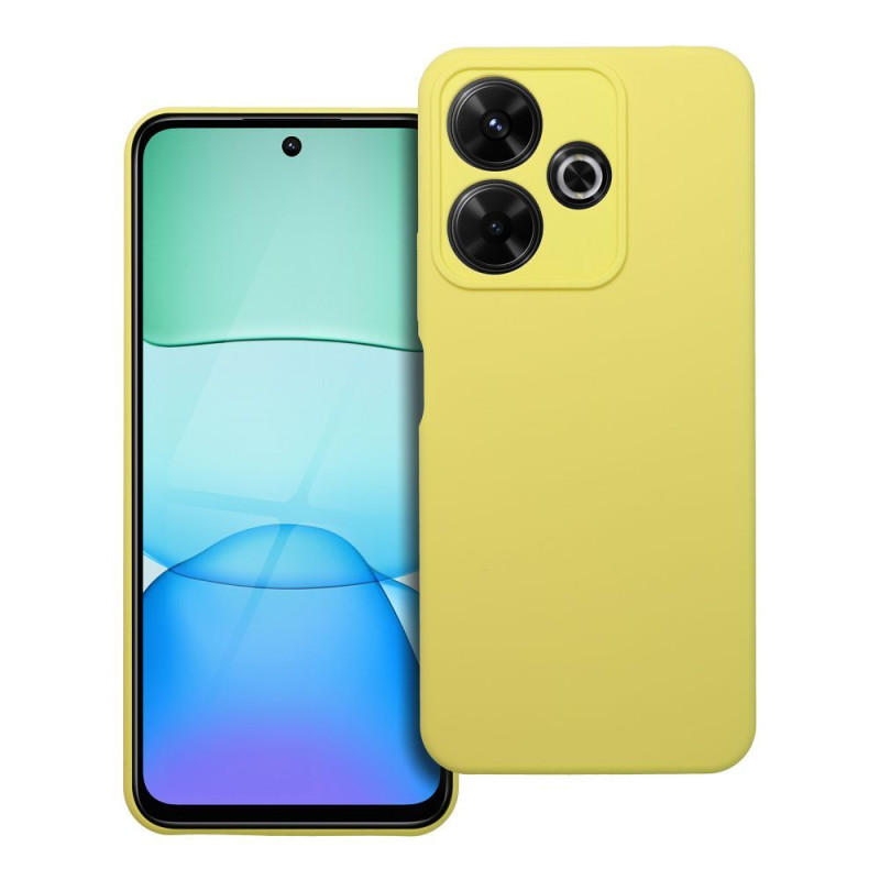 Viedtālruņa aizmugurējais vāciņš Xiaomi Redmi 13 Silicone case Yellow