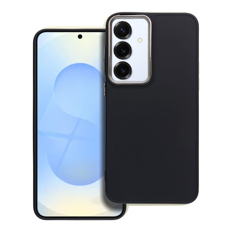 Viedtālruņa aizmugurējais vāciņš Samsung Galaxy S25 Plus Frame case Black