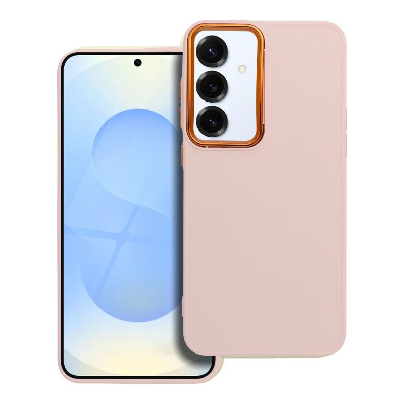 Viedtālruņa aizmugurējais vāciņš Samsung Galaxy S25 Plus Frame case Sand Pink