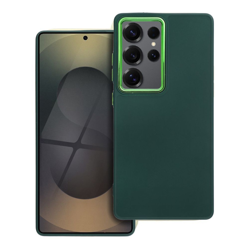 Viedtālruņa aizmugurējais vāciņš Samsung Galaxy S25 Ultra Frame case Green