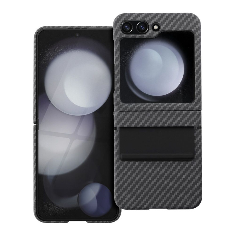 Viedtālruņa aizmugurējais vāciņš Samsung Galaxy Z Flip 5 5G Case SBR Black