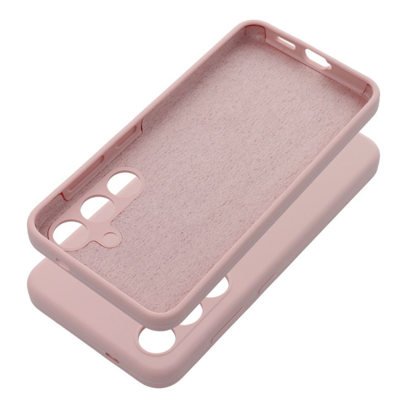 Viedtālruņa aizmugurējais vāciņš Samsung Galaxy A26 5G Silicon 2mm Sand Pink