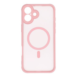 Viedtālruņa aizmugurējais vāciņš Apple Iphone 16 Matte Mag Cover Pink