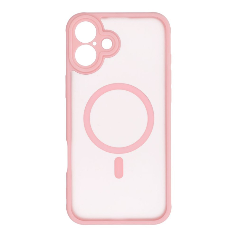 Viedtālruņa aizmugurējais vāciņš Apple Iphone 16 Matte Mag Cover Pink