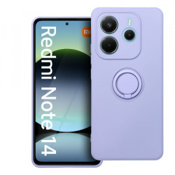 Viedtālruņa aizmugurējais vāciņš Xiaomi Redmi Note 14 5G Silicone Ring Case Violet