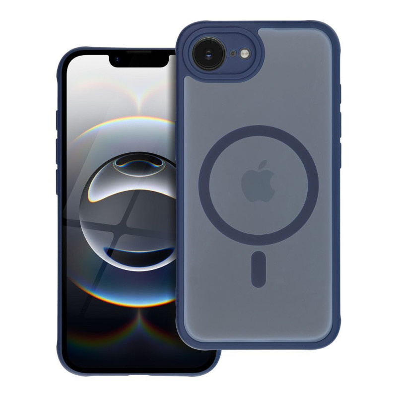 Viedtālruņa aizmugurējais vāciņš Apple iPhone 16E Full matte mag Blue, Transparent