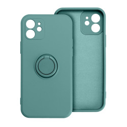 Viedtālruņa aizmugurējais vāciņš Xiaomi Redmi Note 14 4G Silicone Ring Case Green