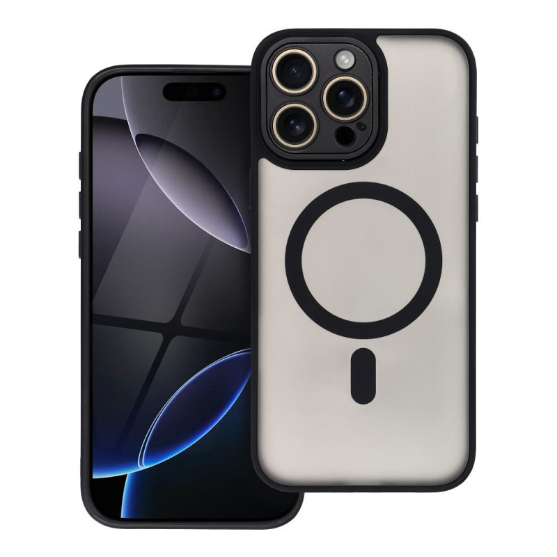 Viedtālruņa aizmugurējais vāciņš Apple iPhone 13 Mini Variete MagSafe Black