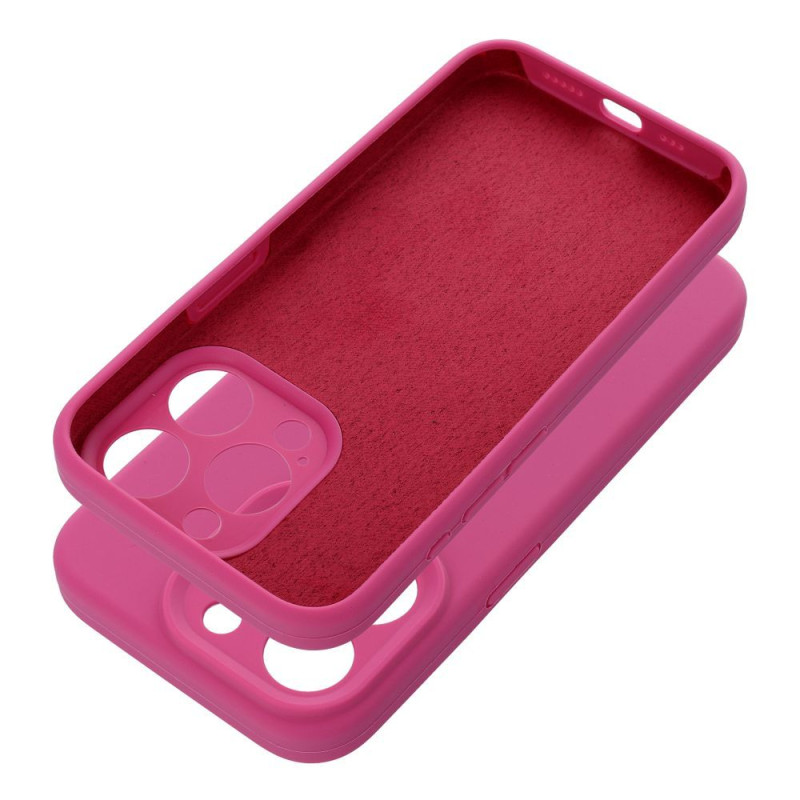 Viedtālruņa aizmugurējais vāciņš Apple Iphone 16 Plus Silicone 2mm MAG Dark Pink