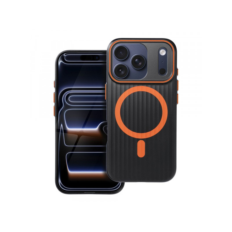 Viedtālruņa aizmugurējais vāciņš Apple iPhone 17 Pro Simply Case Black, Orange