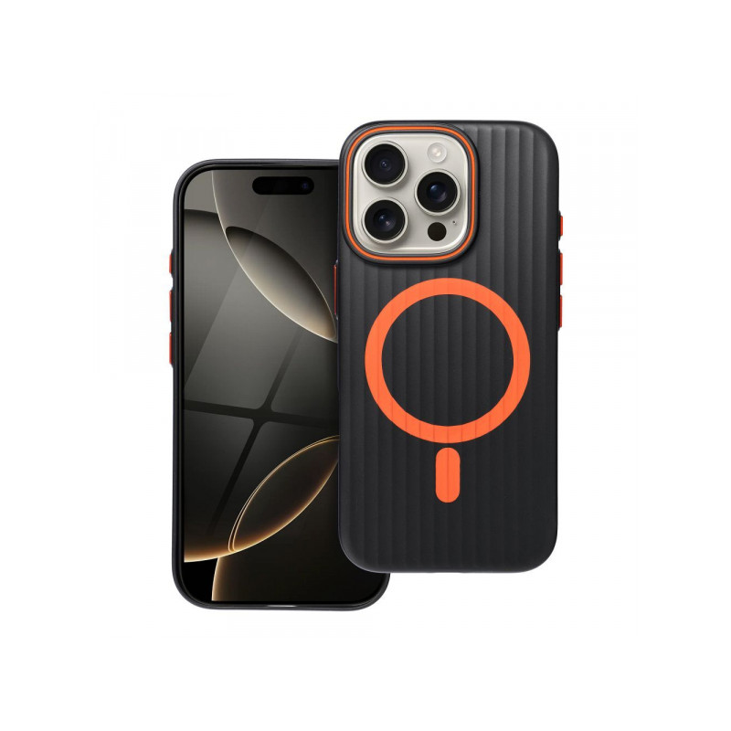 Viedtālruņa aizmugurējais vāciņš Apple iPhone 17 Pro Max Simply Case Black, Orange