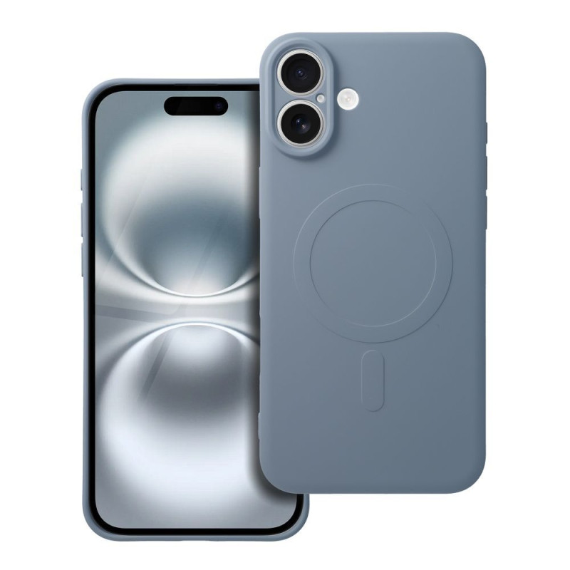 Viedtālruņa aizmugurējais vāciņš Apple iPhone 17 Silicone Mag Light Blue
