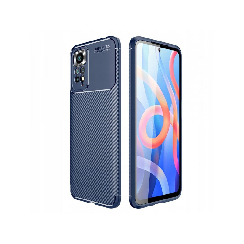 Viedtālruņa aizmugurējais vāciņš Xiaomi Redmi Note 11 / 11S Carbon Fiber Navy