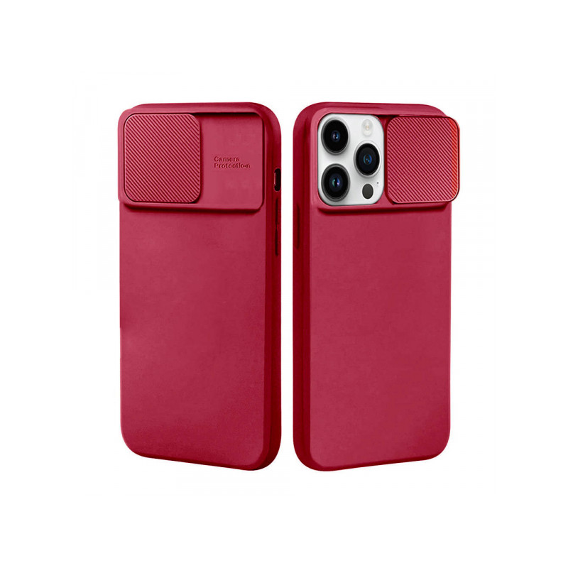 Viedtālruņa aizmugurējais vāciņš Xiaomi Redmi 10C Silicon Lens Burgundy