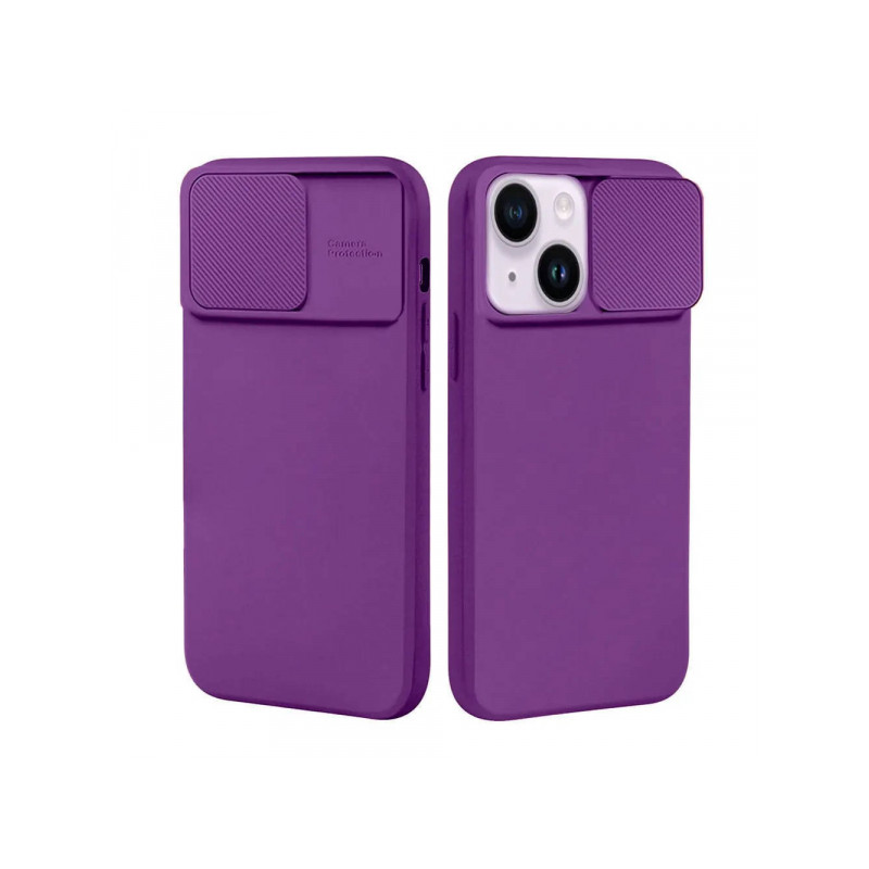 Viedtālruņa aizmugurējais vāciņš Apple iPhone 11 Silicon Lens Purple