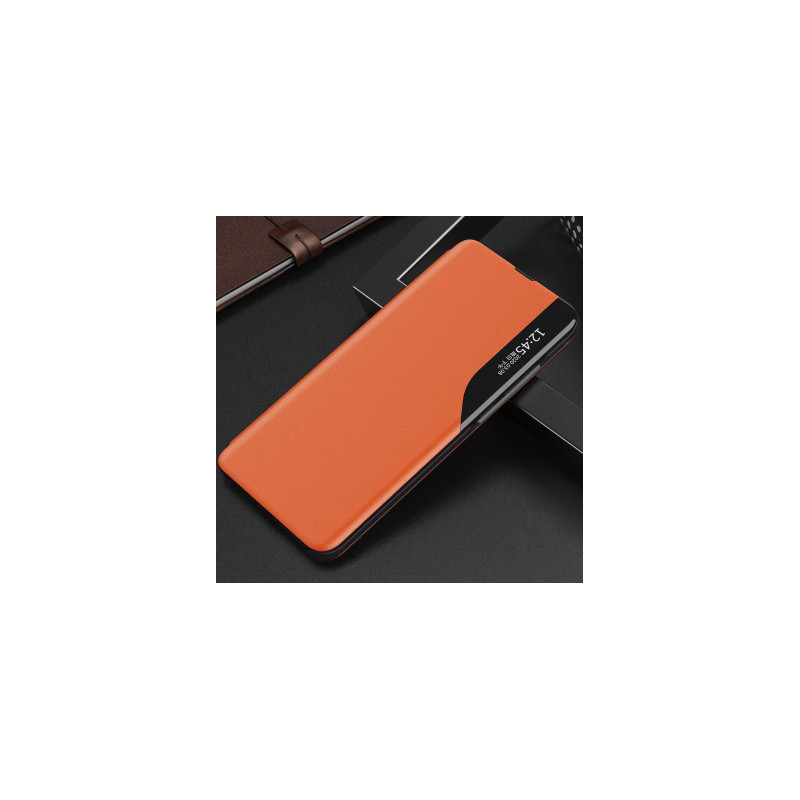 Viedtālruņa atveramais maciņš Samsung Galaxy A02S Smart Flip Orange
