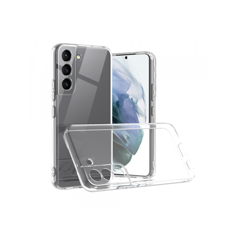 Viedtālruņa aizmugurējais vāciņš Samsung Galaxy S21 FE BC Silikon 2.0mm Cam Transparent