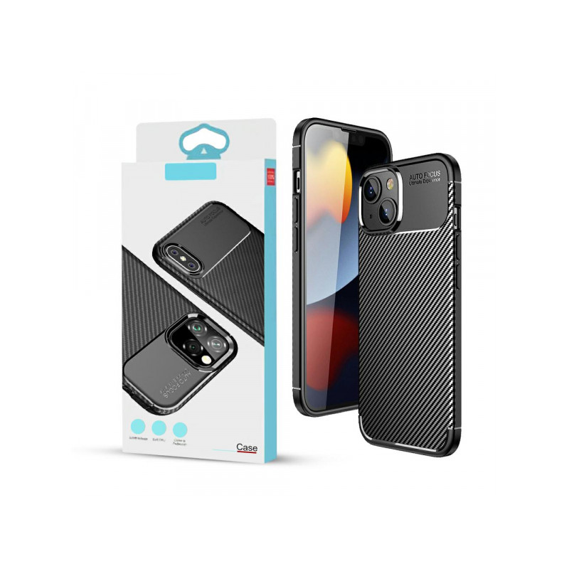 Viedtālruņa aizmugurējais vāciņš Samsung Galaxy A23 5G Carbon Armor Black