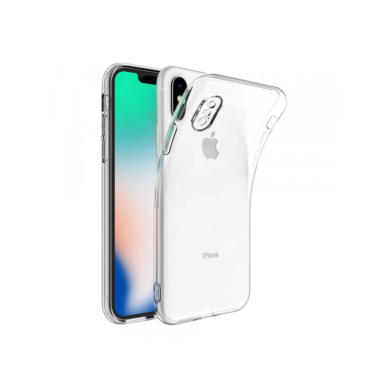 Viedtālruņa aizmugurējais vāciņš Apple iPhone XS Max BC Silikon 2.0mm Transparent