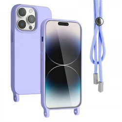 Viedtālruņa aizmugurējais vāciņš Apple iPhone 11 Rope Case Violet
