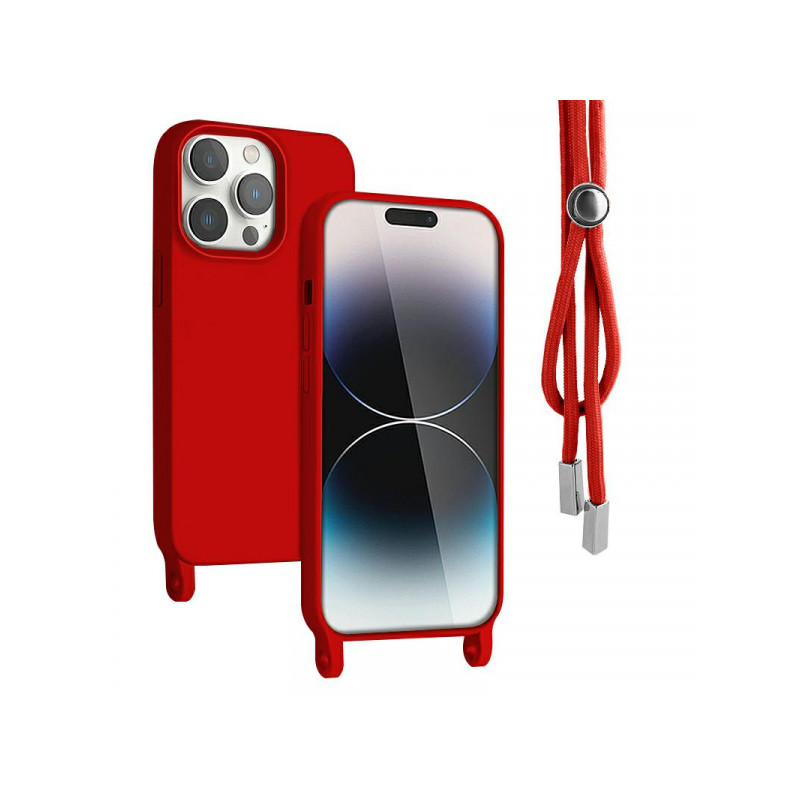 Viedtālruņa aizmugurējais vāciņš Samsung Galaxy A14 5G Rope Case Red