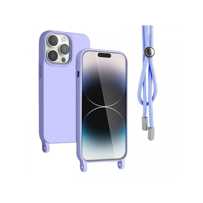 Viedtālruņa aizmugurējais vāciņš Samsung Galaxy A14 5G Rope Case Violet
