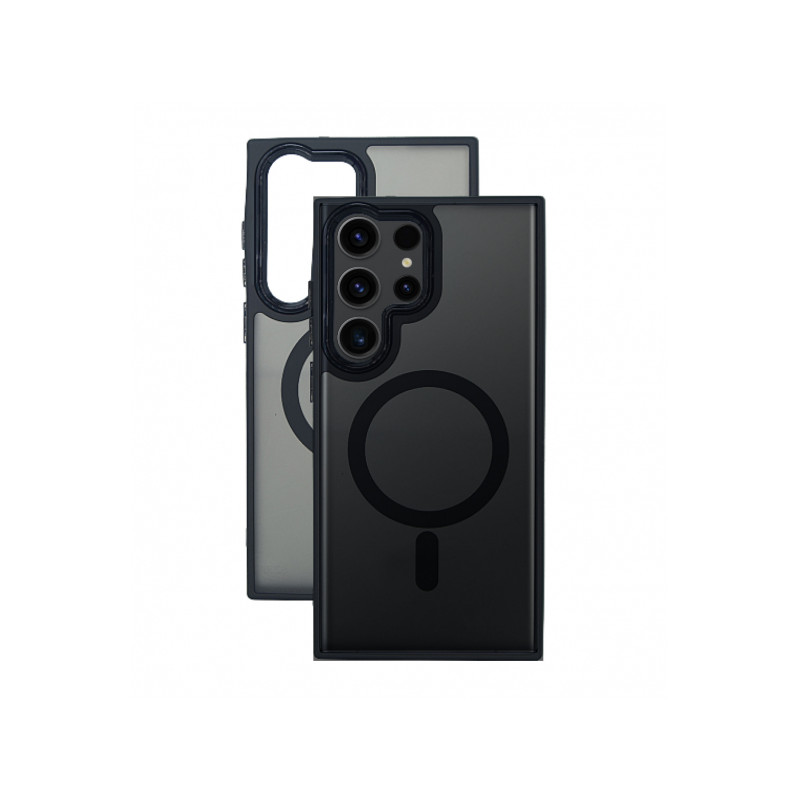 Viedtālruņa aizmugurējais vāciņš Samsung Galaxy S23 FE Magsafe Case Black, Transparent