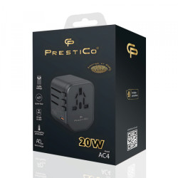 Strāvas adapteris TRAVEL ADAPTER PD 20W Black