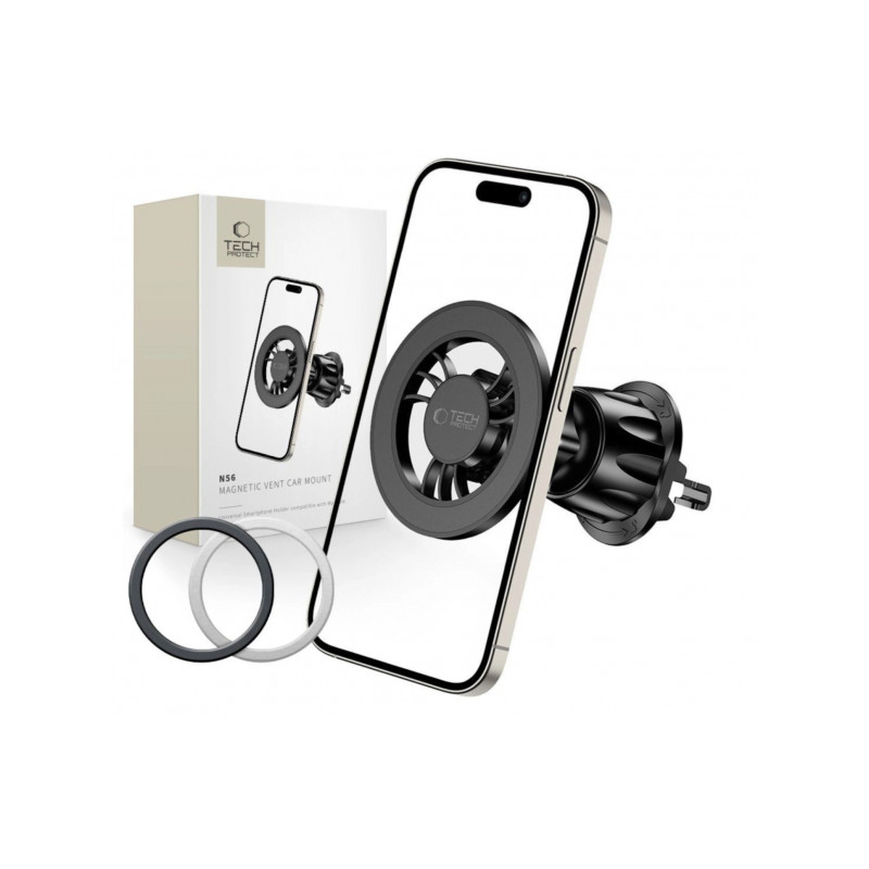 Viedtālruņa turētājs automašīnai Car holder with MagSafe N56 Black