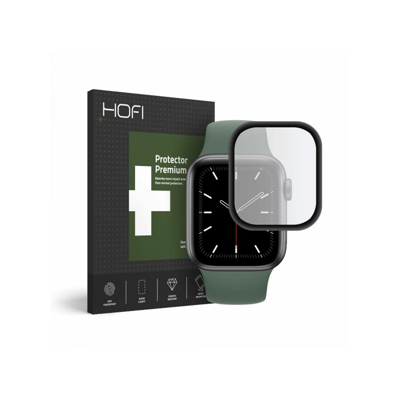 Viedpulksteņa aizsargstikls Apple Hybrid Glass Black