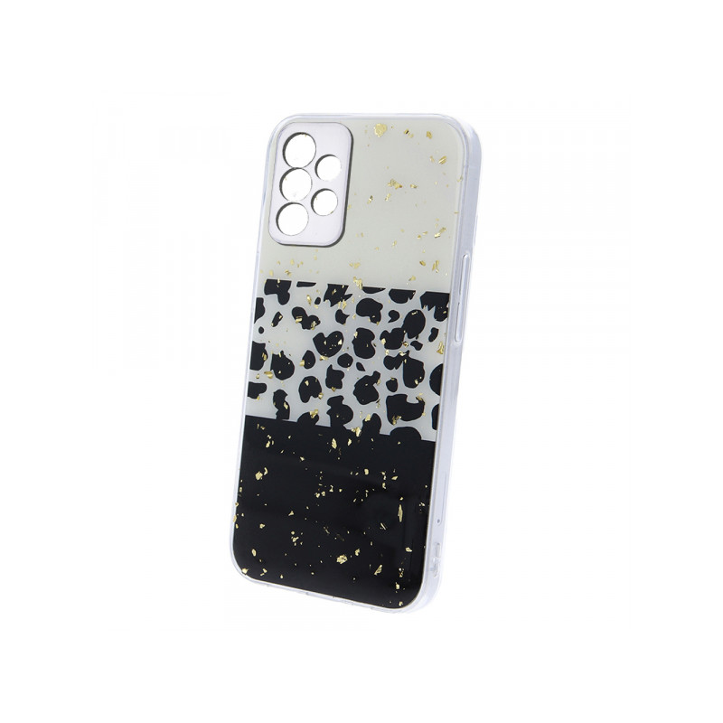 Viedtālruņa aizmugurējais vāciņš Samsung Galaxy A33 5G Gold Glam Leopard2 Mixed, With Design
