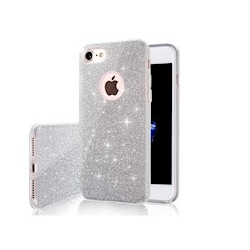Viedtālruņa aizmugurējais vāciņš Samsung Galaxy A35 Glitter 3 in 1 Silver