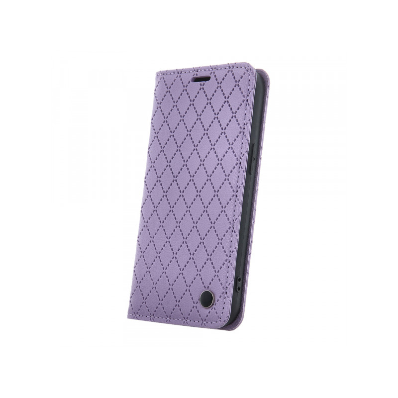 Viedtālruņa atveramais maciņš Samsung Galaxy A55 5G Smart Caro Purple