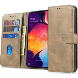 Viedtālruņa atveramais maciņš Samsung Galaxy A15 5G Wallet Gold