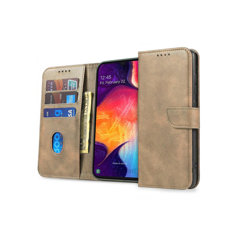 Viedtālruņa atveramais maciņš Samsung Galaxy A15 5G Wallet Gold