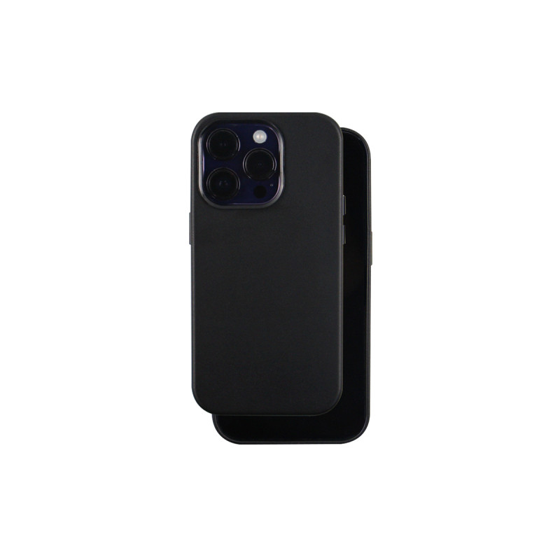 Viedtālruņa aizmugurējais vāciņš Apple iPhone 14 Pro Leather Mag Black