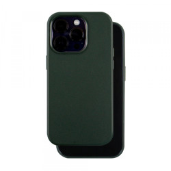 Viedtālruņa aizmugurējais vāciņš Apple iPhone 14 Pro Leather Mag Dark Green