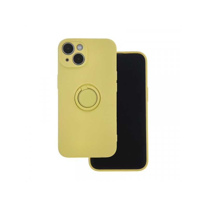 Viedtālruņa aizmugurējais vāciņš Samsung Galaxy A55 5G Finger Grip Yellow