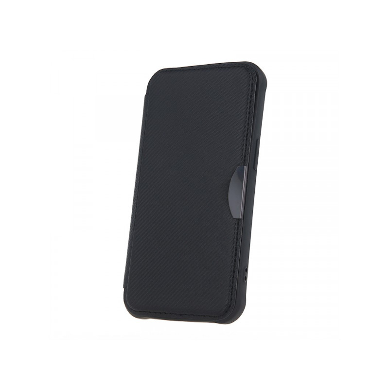 Viedtālruņa atveramais maciņš Apple iPhone 7 / 8 / SE 20 / SE 22 Smart Carbon Black
