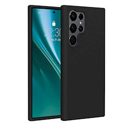 Viedtālruņa aizmugurējais vāciņš Samsung Galaxy S23 Ultra Silicone case Black