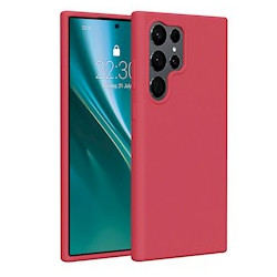 Viedtālruņa aizmugurējais vāciņš Samsung Galaxy S23 Ultra Silicone case Cherry