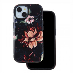 Viedtālruņa aizmugurējais vāciņš Apple Iphone 16 Peony Black, With Design