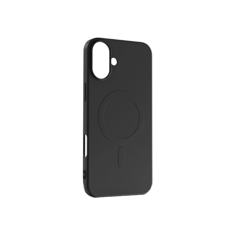 Viedtālruņa aizmugurējais vāciņš Apple iPhone 16 Pro Silicon Mag case Black