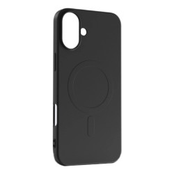 Viedtālruņa aizmugurējais vāciņš Apple Iphone 16 Plus Silicon Mag case Black