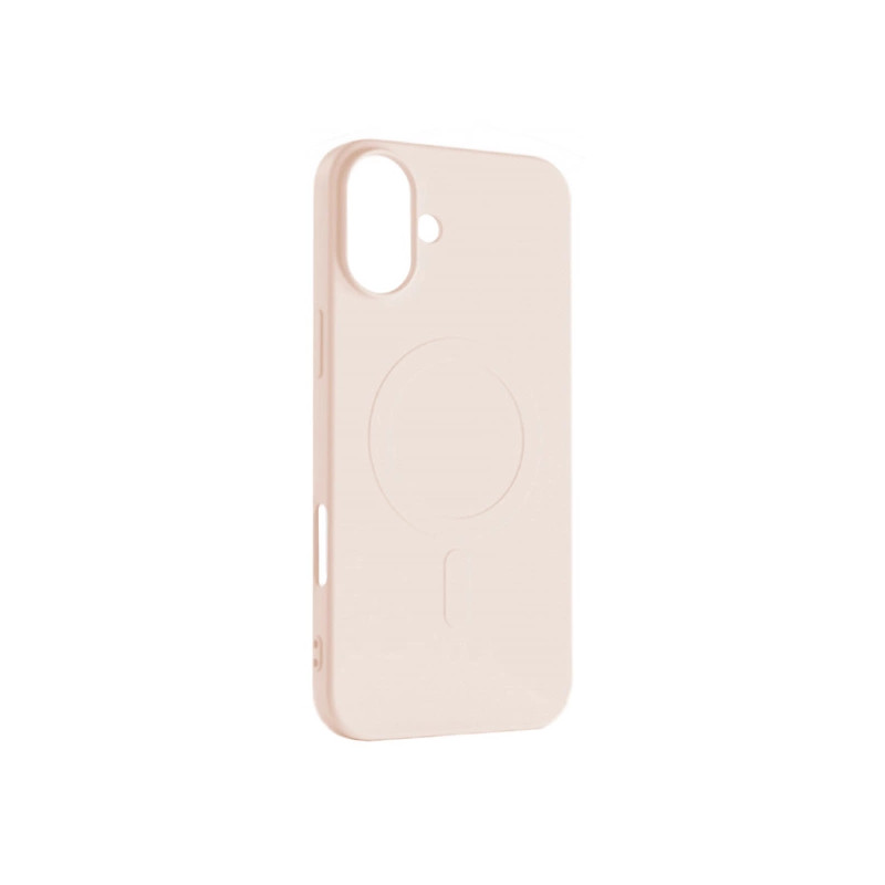 Viedtālruņa aizmugurējais vāciņš Apple Iphone 16 Silicon Mag case Light Pink