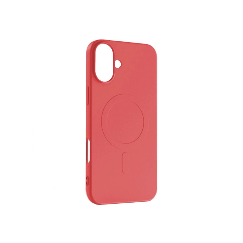 Viedtālruņa aizmugurējais vāciņš Apple iPhone 16 Pro Silicon Mag case Red