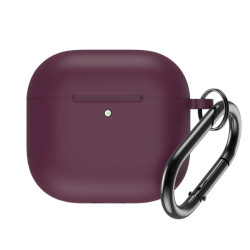 Bezvadu austiņu apvalks Apple Silicone case Burgundy
