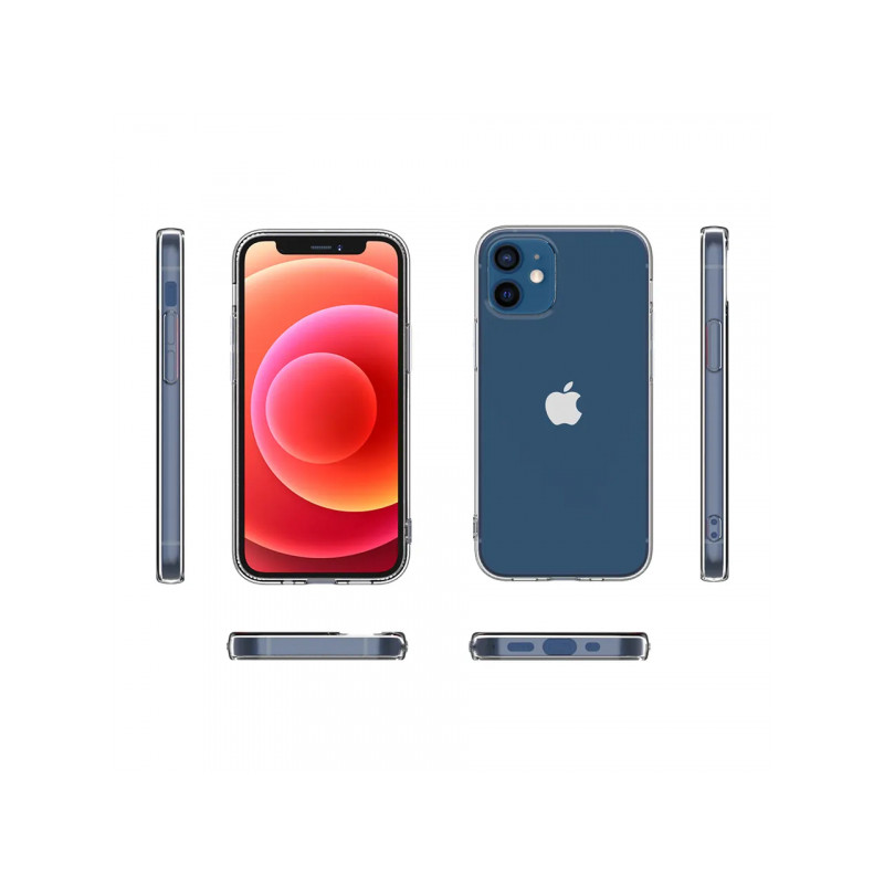 Viedtālruņa aizmugurējais vāciņš Apple iPhone 12 Pro Max BC Silikon 2.0mm Transparent