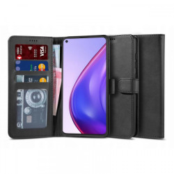 Viedtālruņa atveramais maciņš Xiaomi Redmi Note 9T Wallet 2 Black